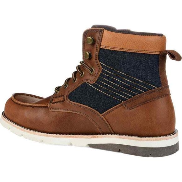TERRITORY BOOTS Men\'s13 BROWN Mack Moc Toe Boot